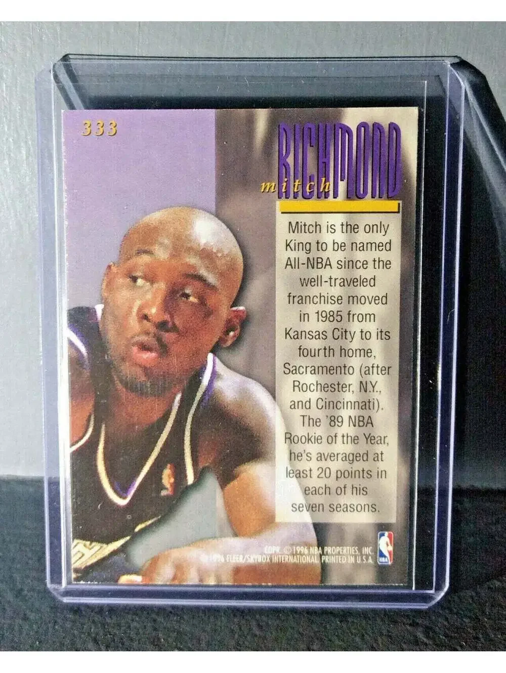 1995-96 Mitch Richmond #333 Ultra Encore Basketball Card